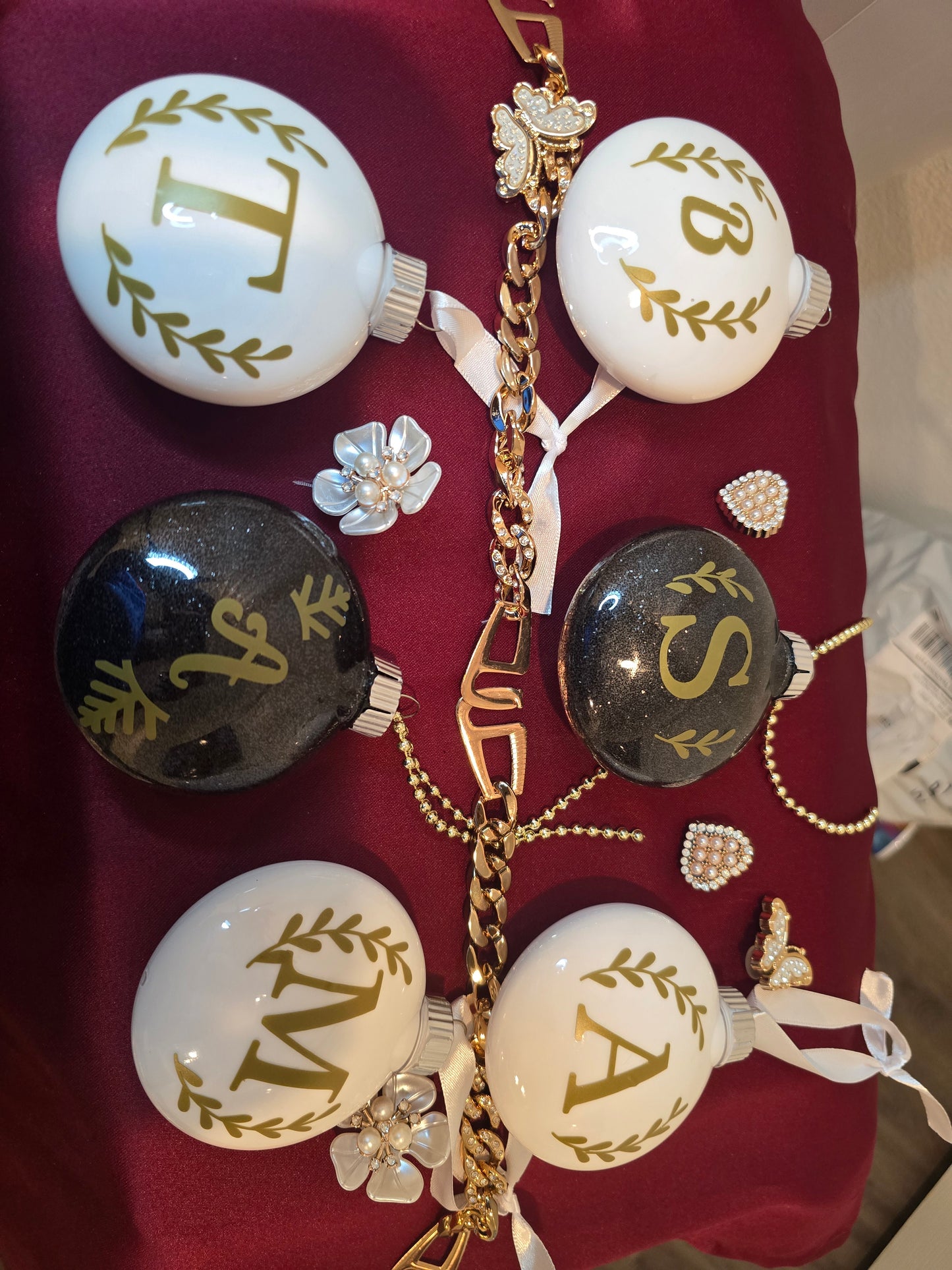 Luxury Inspired Christmas Ornaments