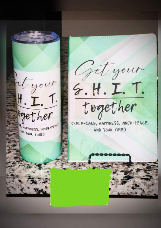 "Get Your S.H.I.T. Together" Tumbler and Planner Set